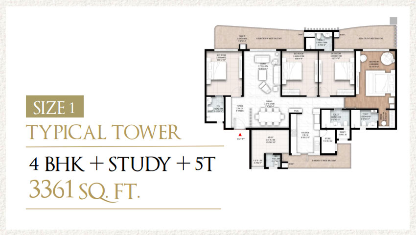 
NBCC Aspire Centurian Park floor plan 